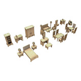 Set De Muebles Para Muñecas - 29 Piezas Ideal Mansion