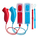 Pack De 2 Controladores Wii  Con Motion Plus Y Nunchucks