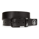 Volcom Clone Pu Belt Para Hombre, Negro, 38