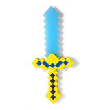 Espada Minecraft De Diamante - 36cm Com Som E Luz