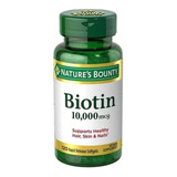 Biotina Natures Bounty 10.000 Mcg, Biotin 120 Cápsulas