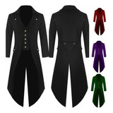 Chaqueta Steampunk Tailcoat For Hombre Black Gothic