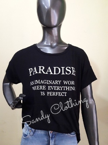 Remera St  Marie Paradise Lino Talle Unico Divinas!!!