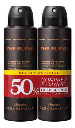 Kit Desodorante Antitranspirante The Blend (2 Unidades)