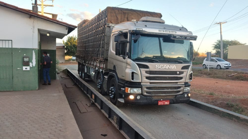 SCANIA P-310 8X2 COMPLETA , OPTCRUIZE , CINZA 2014