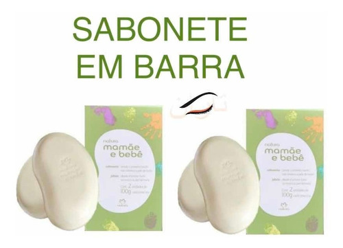 Kit C 2un.: Sabonete Barra Natura Mamãe E Bebê C/2 Un. 100g