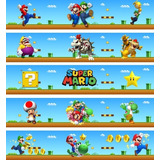 Guardas Autoadhesivas Infantiles Para Pared Super Mario Bros