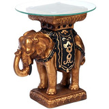 Diseño Toscano Maharajah Elefante Glasstopped Esculturales M