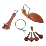 Accesorios De Azufaifo Para Violín 4/4, Mentonera, Cordal, C