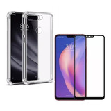 Kit Case Capa Anti Queda P/ Xiaomi Mi 8 Lite  + Pelicula 3d