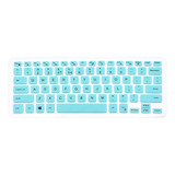 Protector De Teclado Celeste Para Dell Inspiron 13 / 15 5...