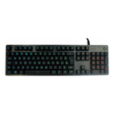 Teclado Gamer Logitech G512 Carbon Mecânico Rgb Abnt2 Cor De Teclado Preto Idioma Português Brasil