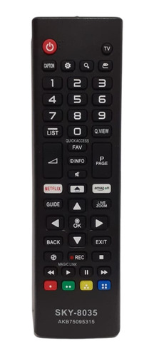 Controle Remoto Smart Tv Compatível LG 32/43/49/50/55/65