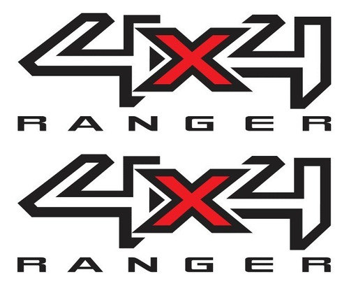 Sticker Ranger 4x4 Calcas Para Batea Compatible Con Ranger