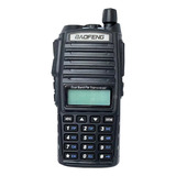 Alcance Rádio Walkie Talkie Longo 8w Baofeng Uv-82 Cor Preto