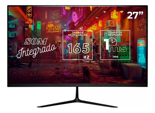 Monitor Pc Gamer Led 27 Pol Full Hd Som Integrado 165hz 1ms