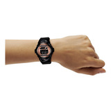 Reloj Casio Baby-g Digital Negro Original Mujer Time Square Color Del Fondo Rosa