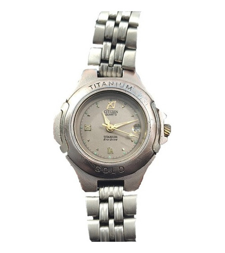 Citizen Titanium Eco Drive Gold - Vintage Retro - Coleccion