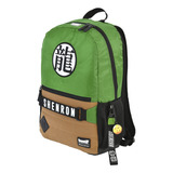 Mochila Dragon Ball Z Shenlong Para Laptop Color Verde