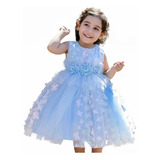 Vestido Fiesta Niña Bebé Elegante Boda Princesa 1 A 7 Años*