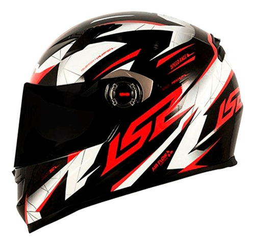 Capacete Ls2 Ff358 Draze Preto Vermelho