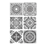 Azulejos Autoadhesivos Vinilo Muresco Negro X 6u 16601