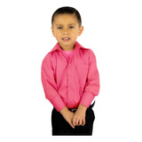 Camisa Vestir Infantil Juvenil Salida Escolar Coral 2 A 16