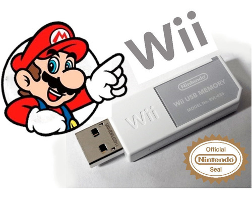 Nintendo Wii Usb Memoria 64gb Para 25 Juegos