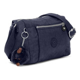 Kipling Wes Bolso/bandolera Azul Correa Ajustable 100% Origi Color True Blue Diseño De La Tela Liso