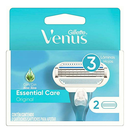 Gillette Venus Original Cartuchos Para Afeitar 2 Unidades