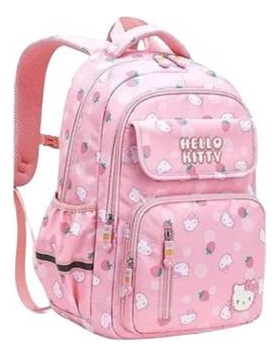 Mochila Escolar Primaria Para Mujer Hello Kitty One Two To S