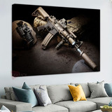 Cuadro Soldados Warzone Guerra Canvas Grueso Cod32 60x40