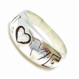 Ao 371  Anillo Love De Plata