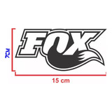 Calco Logo Fox Racing Casco Moto Auto Camioneta 15x7 Cm