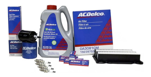 Kit Afinacion Acdelco Aveo 08/17 5w30 Sintetico