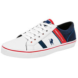 Tenis Urbano Caballero American Polo Apv-08bc Blanc 25-28 T6