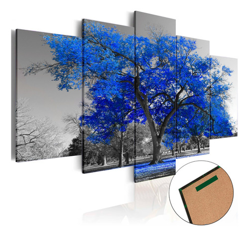 Quadro Decorativo Árvore Grande Várias Cores 129x61 5pc Sala