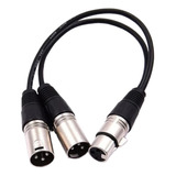 Cable Y Adaptador Xlr Hembra A 2 Xlr Macho