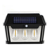 Pack 2 Farol  Led Solar 3 Ampolletas Impermeable Ip65