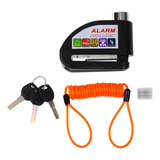 Set De Cerradura De Alarma Para Motocicleta De Acero Inoxida