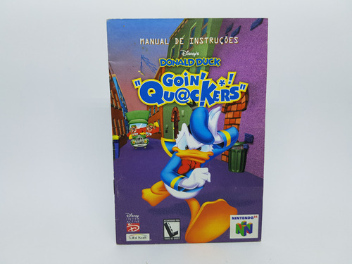 Apenas O Manual - Donald Duck Goin Quackers Nintendo 64 - Br