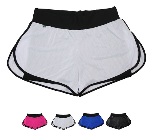 Short Duplo Fitness Para Academia Poliamida Suplex