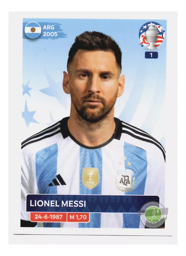Lamina Arg19 Lionel Messi Álbum Copa América Usa 2024
