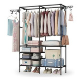 Perchero De Piso Para Organizador Ropa Rack Colgador Closet