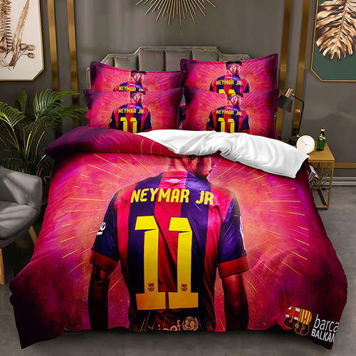 Juego De Cama Doble Neymar Junior, Funda De Edredón 3d 1