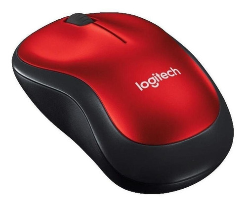 Mouse Logitech M185 Rojo Inalambrico Usb (910-003635)