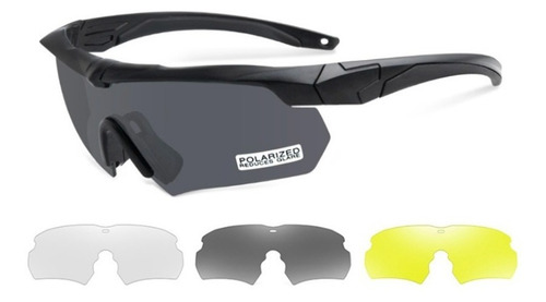 Óculos Ess Tático Esporte Tiro Airsoft 3 Lentes E Estojo 