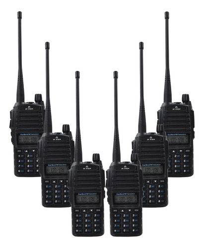 Kit 6 Rádios Comunicadores Uv-82
