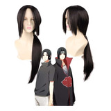 Naruto Itachi Uchiha Cosplay Peluca Largo Pelo 80cm A