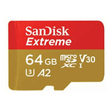 Sandisk 64gb Extreme Microsdxc Uhs-i Memory Card With